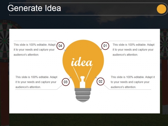 Generate Idea Ppt PowerPoint Presentation Graphics