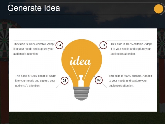 Generate Idea Ppt PowerPoint Presentation Graphics Generate Idea Ppt PowerPoint Presentation Graphics