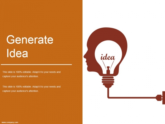 Generate Idea Ppt PowerPoint Presentation Templates