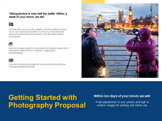Getting Started With Photography Proposal Ppt PowerPoint Presentation File Mockup