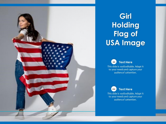 Girl Holding Flag Of USA Image Ppt PowerPoint Presentation Infographics Clipart PDF Girl Holding Flag Of USA Image Ppt PowerPoint Presentation Infographics Clipart PDF