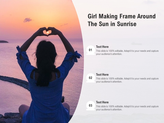 Girl Making Frame Around The Sun In Sunrise Ppt PowerPoint Presentation File Aids PDF Girl Making Frame Around The Sun In Sunrise Ppt PowerPoint Presentation File Aids PDF