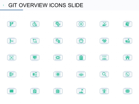 Git Overview Icons Slide Ppt Infographic Template Icon PDF