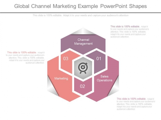 Global Channel Marketing Example Powerpoint Shapes