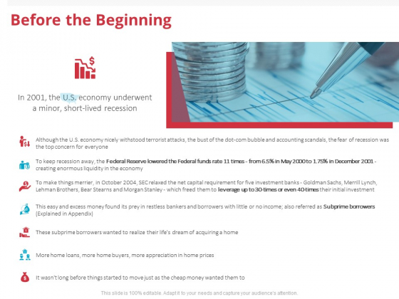 Global Financial Crisis 2008 Before The Beginning Ppt Slides Infographic Template PDF Global Financial Crisis 2008 Before The Beginning Ppt Slides Infographic Template PDF