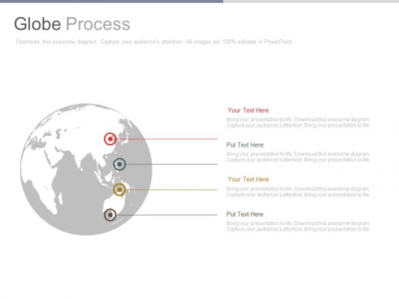 Globe With Four Points For Business Strategy Powerpoint Slides Globe With Four Points For Business Strategy Powerpoint Slides