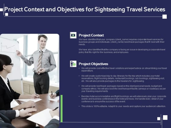 Globetrotting Tour Project Context And Objectives For Sightseeing Travel Services Ppt PowerPoint Presentation Ideas Aids PDF Globetrotting Tour Project Context And Objectives For Sightseeing Travel Services Ppt PowerPoint Presentation Ideas Aids PDF