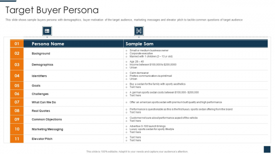 Go To Market Strategy For New Product Target Buyer Persona Introduction PDF Go To Market Strategy For New Product Target Buyer Persona Introduction PDF