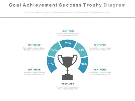Goal Achievement Success Trophy Diagram Powerpoint Slides Goal Achievement Success Trophy Diagram Powerpoint Slides