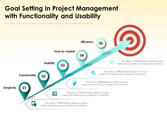 Goal Setting In Project Management With Functionality And Usability Ppt PowerPoint Presentation Infographics Professional PDF Goal Setting In Project Management With Functionality And Usability Ppt PowerPoint Presentation Infographics Professional PDF