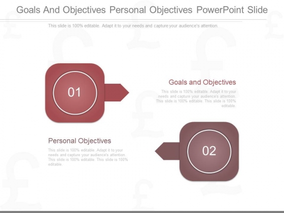 Goals And Objectives Personal Objectives Powerpoint Slide