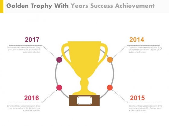 Golden Trophy For Business Achievements Powerpoint Slides Golden Trophy For Business Achievements Powerpoint Slides