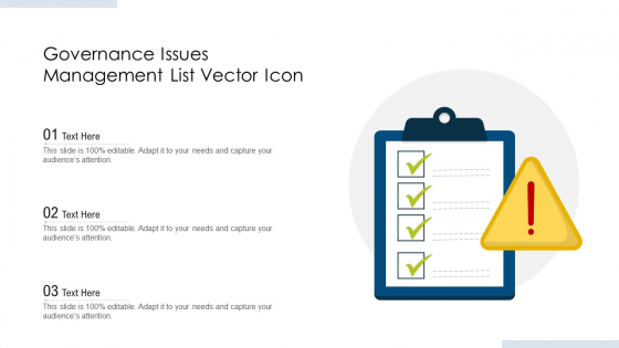 Governance Issues Management List Vector Icon Ppt Pictures Ideas PDF Governance Issues Management List Vector Icon Ppt Pictures Ideas PDF
