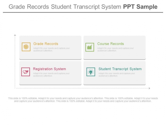 Grade Records Student Transcript System Ppt Sample