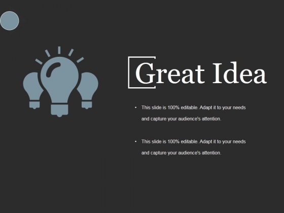 Great Idea Ppt PowerPoint Presentation Model Samples Great Idea Ppt PowerPoint Presentation Model Samples