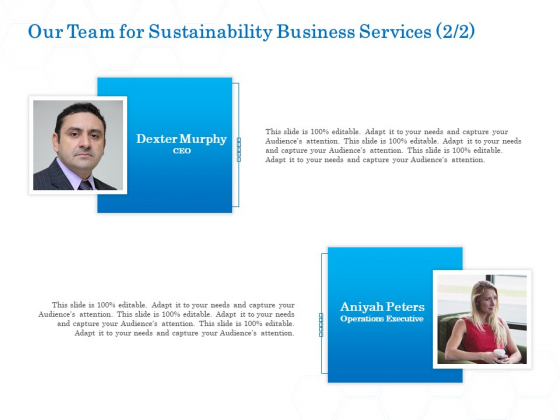 Green Business Our Team For Sustainability Business Services Audience Topics PDF Green Business Our Team For Sustainability Business Services Audience Topics PDF