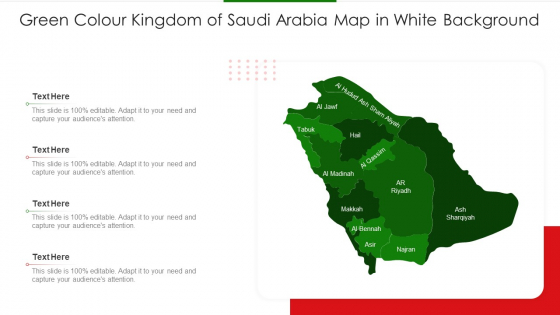 Green Colour Kingdom Of Saudi Arabia Map In White Background Clipart PDF