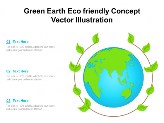 Green Earth Eco Friendly Concept Vector Illustration Ppt PowerPoint Presentation Pictures Master Slide PDF