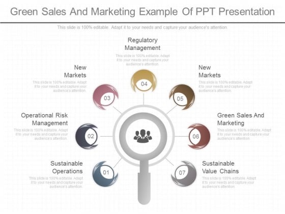 Green Sales And Marketing Example Of Ppt Presentation