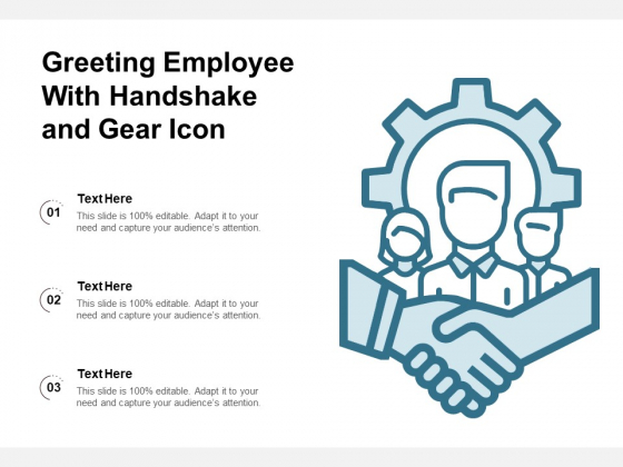 Greeting Employee With Handshake And Gear Icon Ppt PowerPoint Presentation Infographic Template Information PDF Greeting Employee With Handshake And Gear Icon Ppt PowerPoint Presentation Infographic Template Information PDF