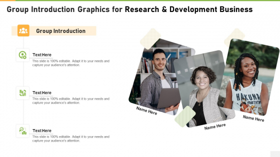 Group Introduction Graphics For Research And Development Business Graphics PDF Group Introduction Graphics For Research And Development Business Graphics PDF