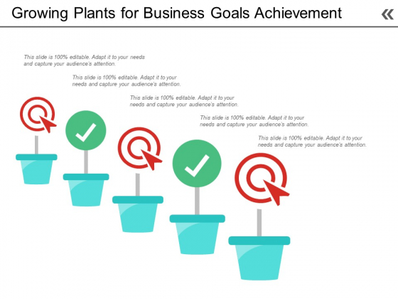 Growing Plants For Business Goals Achievement Ppt PowerPoint Presentation Ideas Good PDF