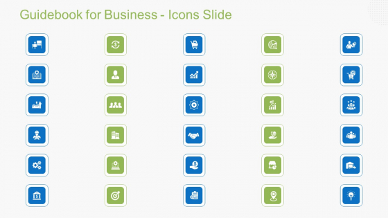Guidebook For Business Guidebook For Business Icons Slide Structure PDF Guidebook For Business Guidebook For Business Icons Slide Structure PDF