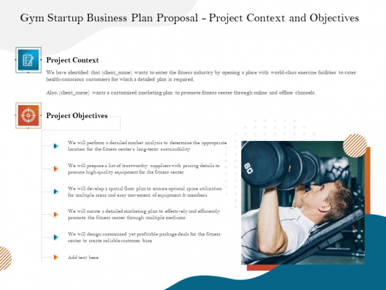 Gym And Fitness Center Business Plan Gym Startup Business ...