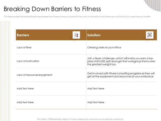 Gym Consultant Breaking Down Barriers To Fitness Guidelines PDF