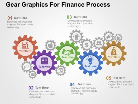 Gear Graphics For Finance Process PowerPoint Templates Gear Graphics For Finance Process PowerPoint Templates