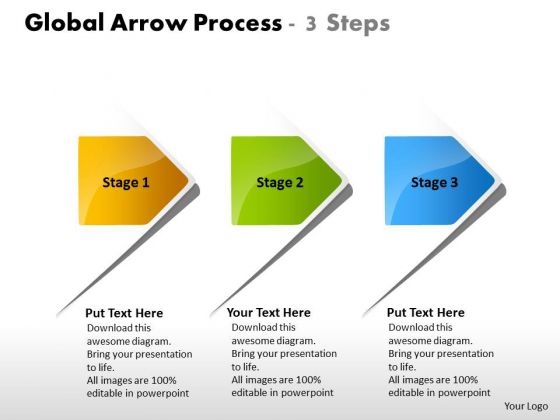 Global Arrow Process 3 Steps Flowchart Examples PowerPoint Templates Global Arrow Process 3 Steps Flowchart Examples PowerPoint Templates