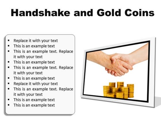 Gold Coins Handshake PowerPoint Presentation Slides F Gold Coins Handshake PowerPoint Presentation Slides F