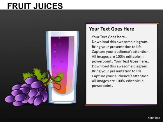 Grape Juice PowerPoint Image Clipart Slides Grape Juice PowerPoint Image Clipart Slides