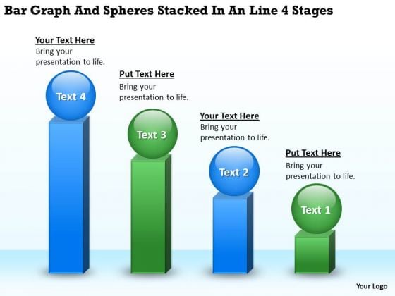 Graph And Spheres Stacked In Line 4 Stages Business Plan PowerPoint Slides Graph And Spheres Stacked In Line 4 Stages Business Plan PowerPoint Slides
