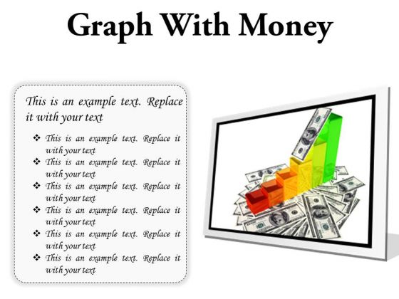 Graph With Money Business PowerPoint Presentation Slides F