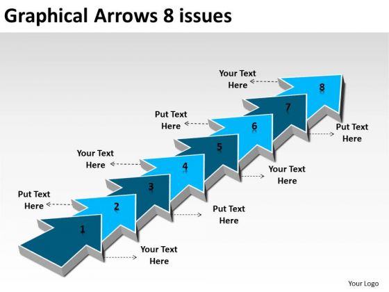 Graphical Arrows 8 Issues Make Flowchart PowerPoint Templates Graphical Arrows 8 Issues Make Flowchart PowerPoint Templates