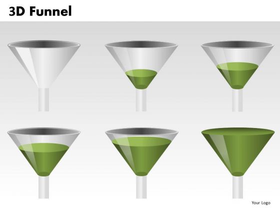 Green 3d Funnels PowerPoint Slides Green 3d Funnels PowerPoint Slides