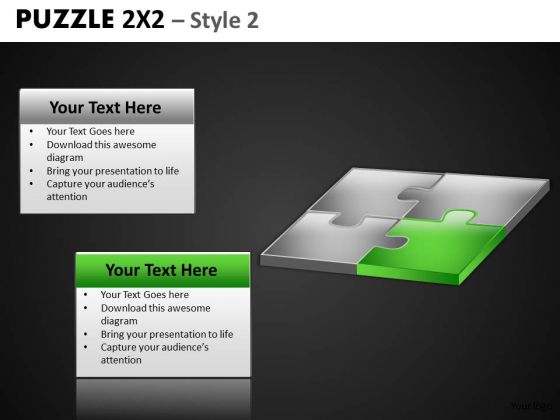 Green Energy Puzzle Piece PowerPoint Slides And Green Puzzle Editable Ppt Templates