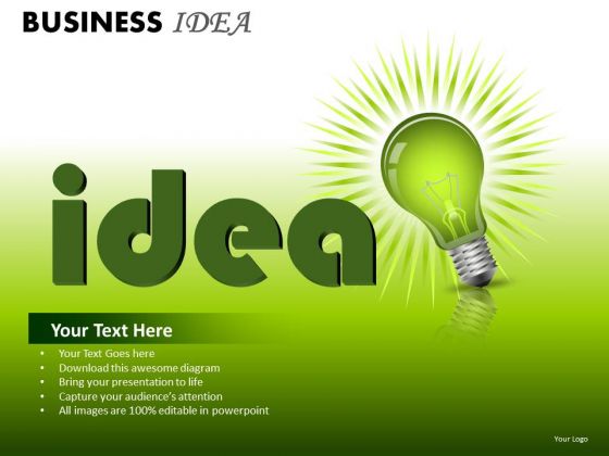 Green Idea PowerPoint Ppt Templates Green Idea PowerPoint Ppt Templates