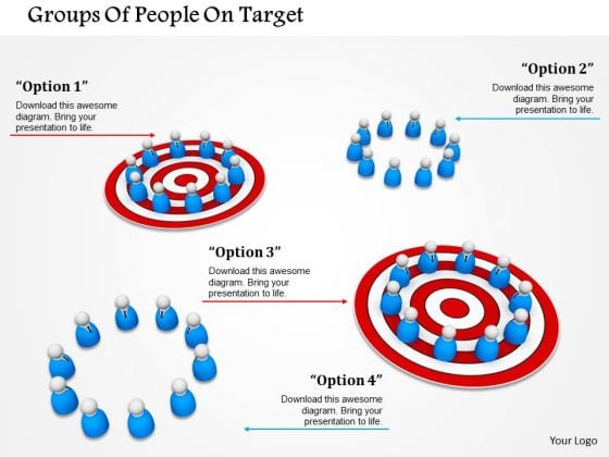 Groups Of People On Target PowerPoint Templates Groups Of People On Target PowerPoint Templates
