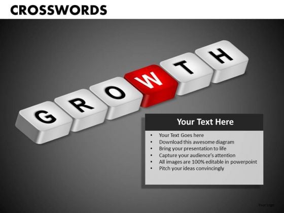Growth Crosswords PowerPoint Templates Growth Crosswords PowerPoint Templates