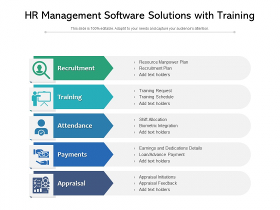 HR Management Software Solutions With Training Ppt PowerPoint Presentation Infographics Pictures PDF HR Management Software Solutions With Training Ppt PowerPoint Presentation Infographics Pictures PDF