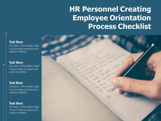 HR Personnel Creating Employee Orientation Process Checklist Ppt PowerPoint Presentation Gallery Rules PDF HR Personnel Creating Employee Orientation Process Checklist Ppt PowerPoint Presentation Gallery Rules PDF