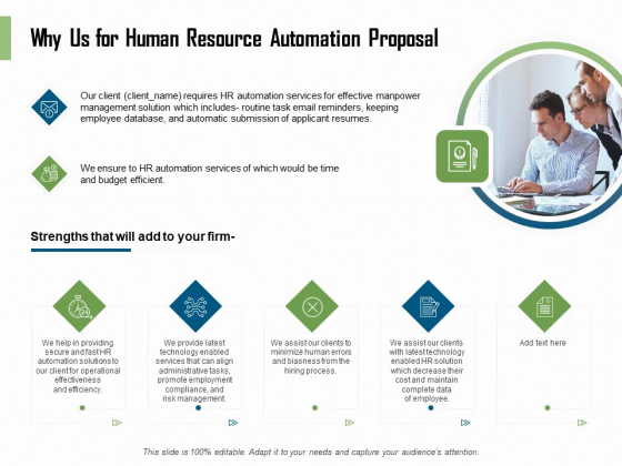 HR Process Automation Why Us For Human Resource Automation Proposal Demonstration PDF HR Process Automation Why Us For Human Resource Automation Proposal Demonstration PDF