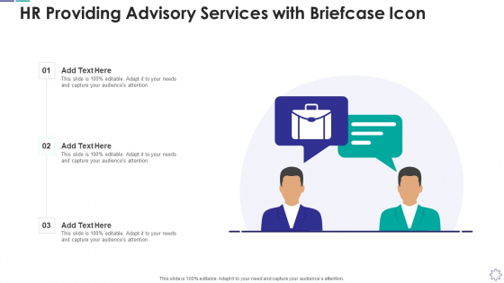 Hr Providing Advisory Services With Briefcase Icon