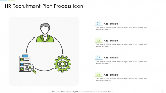 HR Recruitment Plan Process Icon Themes PDF
