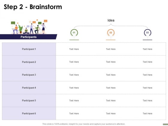HR Strategy Employee Journey Step 2 Brainstorm Ppt Show Visuals PDF