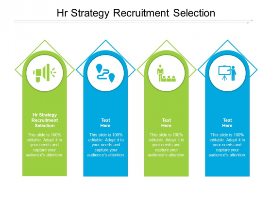 HR Strategy Recruitment Selection Ppt PowerPoint Presentation Infographic Template Diagrams Cpb Pdf