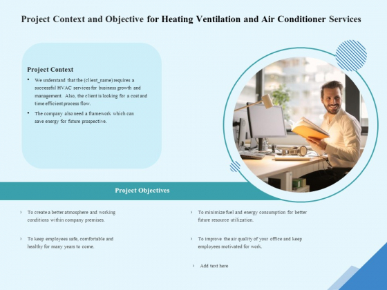 HVAC Project Context And Objective For Heating Ventilation And Air Conditioner Services Graphics PDF HVAC Project Context And Objective For Heating Ventilation And Air Conditioner Services Graphics PDF