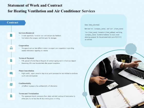 HVAC Statement Of Work And Contract For Heating Ventilation And Air Conditioner Services Rules PDF HVAC Statement Of Work And Contract For Heating Ventilation And Air Conditioner Services Rules PDF